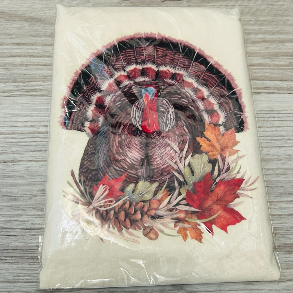 🦃 Plump Turkey Artisan Flour Sack Towel 100% Egyptian Cotton Vintage NWT
